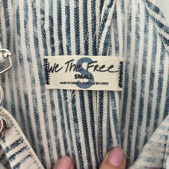 We the Free Ziggy Railroad Stripe Overalls Size S 100% cotton - Picture 7 of 10